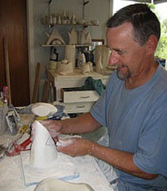 brendan adams nz potter, sculptor, clay and slip casting